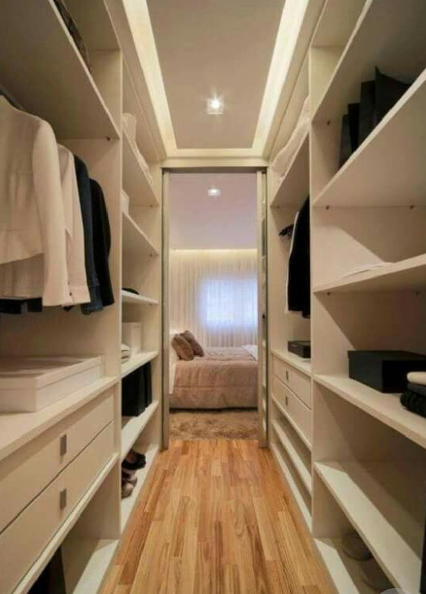 П-образная гардеробная комната в спальню Ижевск